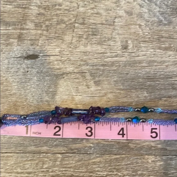 Amethyst Beaded Celestial Inspired Handmade Necklace with Circular Pendant - Picture 16 of 16